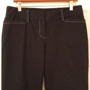 Bebe Black & White Pinstripe Wide Leg Pants Size 6
